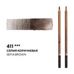 Карандаш профессиональный акварельный "Белые ночи" №411, сепия коричневая