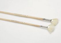 Кисть из щетины "Сонет", веерная, длинная лакированная ручка, №4