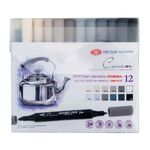 Набор художественных спиртовых маркеров "Сонет" TWIN "Графика", 12 цветов