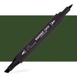 Маркер художественный спиртовой "Сонет" Twin Brush, зелёный хаки
