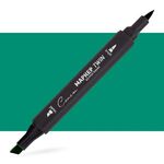 Маркер художественный спиртовой "Сонет" Twin Brush, изумрудно-зелёный