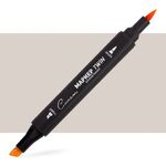 Маркер художественный спиртовой "Сонет" Twin Brush, тёплый серый 0