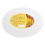 Холст на картоне "Сонет", овальный, 25х35 см, 280 г/м2, 100% хлопок, акриловый грунт, среднее зерно