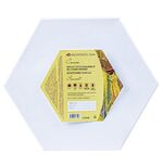 Холст на подрамнике "Сонет", шестигранный, диаметр 30 см, 280 г/м2, 100% хлопок, акриловый грунт, среднее зерно