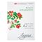Папка с бумагой для акварели "Ладога", А2, 200 г/м2, 12 л, 100% целлюлоза, среднее зерно