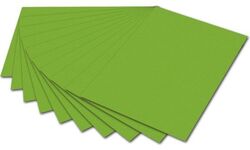 Бумага цветная "Folia" 130 г/м2, 50х70 см, зеленый травяной цв.№6755 в упаковке 10 листов