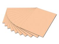 Бумага цветная "Folia" 300 г/м2, 50х70 см, абрикос цв.№6142 в упаковке 10 листов