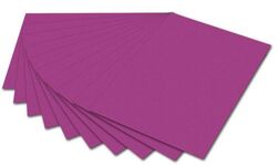 Бумага цветная "Folia" 300 г/м2, 50х70 см, розовый темный цв.№6121 в упаковке 10 листов