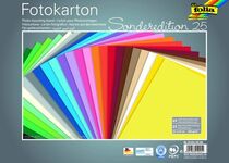 Бумага цветная "Folia" 300 г/м2, 25х35 см, ассорти, в упаковке 25 листов