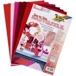 Набор для творчества из фетра "Folia", цв. оттенки красного, 150 г/м2, 20х30 см, 5 цветов, 10 л/уп