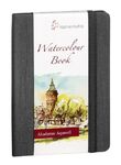 Альбом для акварели Hahnemühle «Watercolour book», 200 г/м2, A5, 30 л, портрет, целлюлоза 100%, среднее зерно, жесткая обложка (ткань) с резинкой