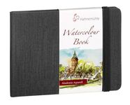 Альбом для акварели Hahnemühle «Watercolour book», 200 г/м2, A6, 30 л, пейзаж, целлюлоза 100%, среднее зерно, жесткая обложка (ткань) с резинкой
