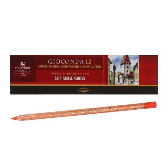 Карандаш пастельный художественный Gioconda "KOH-I-NOOR" 8820/20 12шт/уп, красный персидский