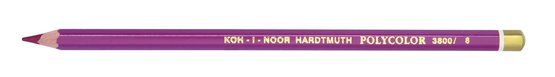 Карандаш художественный цветной Polycolor "KOH-I-NOOR" 3800, 12 шт/уп, бордовый