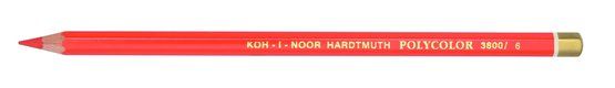 Карандаш художественный цветной Polycolor "KOH-I-NOOR" 3800, 12 шт/уп, киноварь