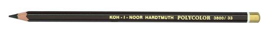 Карандаш художественный цветной Polycolor "KOH-I-NOOR" 3800, 12 шт/уп, коричневый темный