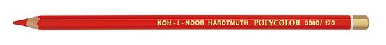 Карандаш художественный цветной Polycolor "KOH-I-NOOR" 3800, 12 шт/уп, пирролевый красный