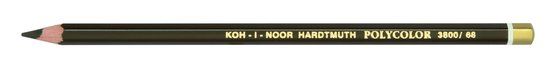 Карандаш художественный цветной Polycolor "KOH-I-NOOR" 3800, 12 шт/уп, умбра жженая