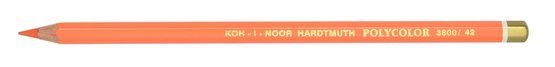 Карандаш художественный цветной Polycolor "KOH-I-NOOR" 3800, 12 шт/уп, хром оранжевый