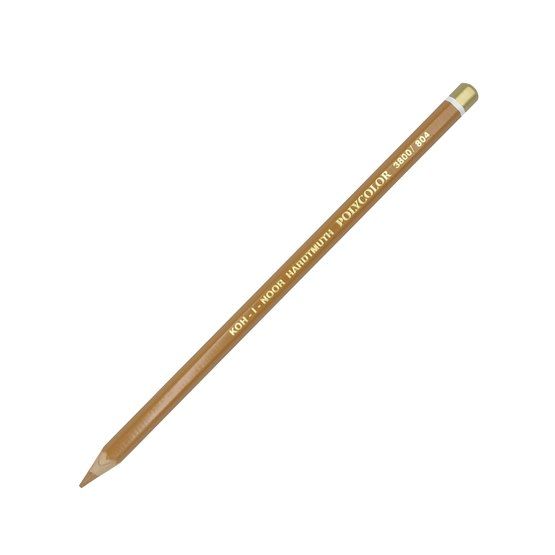 Карандаш художественный цветной Polycolor "KOH-I-NOOR" 3800, 12 шт/уп, охра коричневая