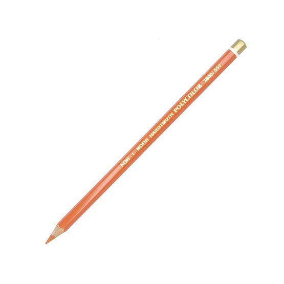 Карандаш художественный цветной Polycolor "KOH-I-NOOR" 3800, 12 шт/уп, телесный оранжевый
