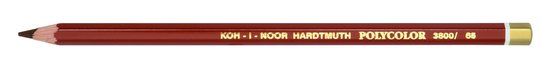 Карандаш художественный цветной Polycolor "KOH-I-NOOR" 3800, 12 шт/уп, терракотовый