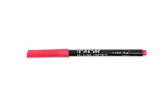 Линер Koh-I-Noor Fineliner 7021 (12), 0,3 мм, 12 шт/уп, розовый