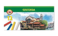 Набор масляной твердой пастели Gioconda "KOH-I-NOOR" 8112 для художника, прямоугольные 7х7мм, L=75мм, в картоне, 12 цветов