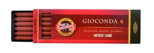 Сепия Gioconda "KOH-I-NOOR" 4373 коричнево-красная L=120 мм, D=5,6 мм, 6 шт/уп