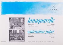 Альбом-склейка для акварели "Lana" Lanaquarelle, хлопок 100%, среднее зерно, 300 г/м², 26х36 см, 20л