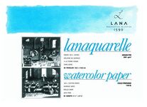 Альбом-склейка для акварели "Lana" Lanaquarelle, хлопок 100%, среднее зерно, 300 г/м², 31х41 см, 20л