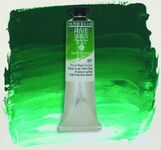 Масляная краска Sennelier «Rive Gauche», туба 40 мл, зеленая ФЦ (оттенок желтого)