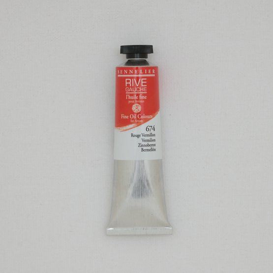 Краска масляная «Rive Gauche» Sennelier, киноварь, цв.№674, туба 40 мл