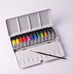 Набор акварели "Artists" Sennelier, 12 туб*10 мл, 1 кисть, металл