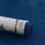 Пастель художественная "A L"ECU" Sennelier синяя насыщенная, цв.№465, 3 шт/уп