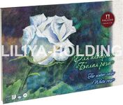 Планшет для акварели "Белая роза" 260гр.палевая "Лён",20 л