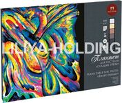 Планшет для пастелей «Сладкие грёзы», 160 г/м2, А2, 18 л, хлопок 40%, тиснение «холст», 6 цветов