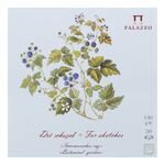 Планшет для эскизов «Ботанический сад» (Ежевика), 140 г/м2, 150х150 мм, 30 л, светло-голубой