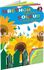 Набор цветного картона «Подсолнухи», 200 г/м2, А4, 12 л, 4 цвета