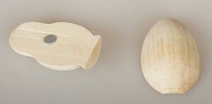 Деревянная заготовка из липы Магнит 1/2 Яйца