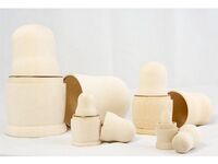 Деревянная заготовка из липы Матрешка 5ти-местная, высота 180 мм