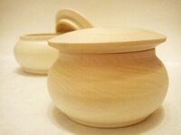 Деревянная заготовка из липы Шкатулка круглая, диаметр 60 мм